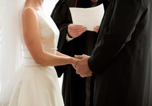Cérémonie de mariage chrétien — photo 1